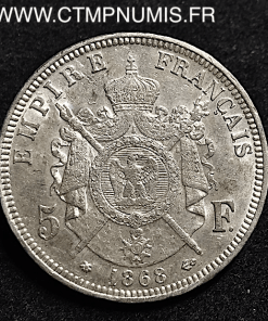 5 FRANCS ARGENT NAPOLEON III 1868 A PARIS 