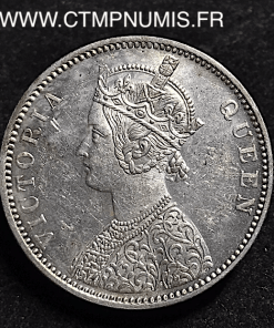 INDES  1 RUPEE ARGENT VICTORIA 1876 BOMBAY