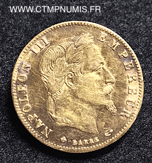 5 FRANCS OR NAPOLEON III 1866 BB STRASBOURG