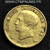 ITALIE 20 LIRE OR NAPOLEON I° RE 1809 M MILAN