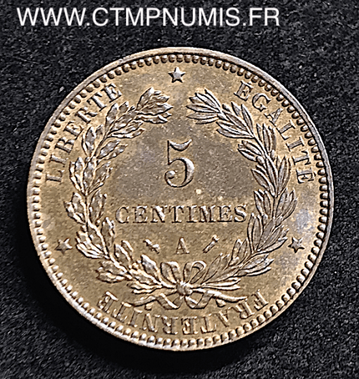 5 CENTIMES CERES 1891 A PARIS SUP+