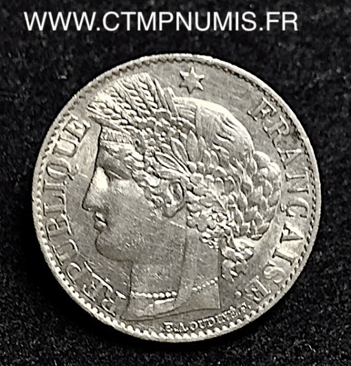 50 CENTIMES ARGENT CERES 1887A PARIS TTB+/SUP
