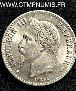 50 CENTIMES ARGENT NAPOLEON III 1867 A PARIS