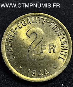 2 FRANCS FRANCE 1944 PHILADELPHIE SUP+