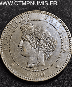 10 CENTIMES CERES 1880 A PARIS TTB+