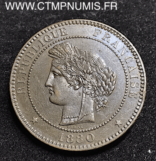 10 CENTIMES CERES 1880 A PARIS TTB+