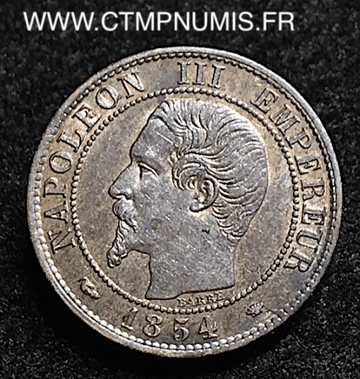 1 CENTIME NAPOLEON TETE NUE 1854 MA MARSEILLE