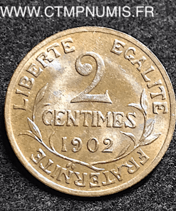 2 CENTIMES DANIEL DUPUIS 1902 SPL