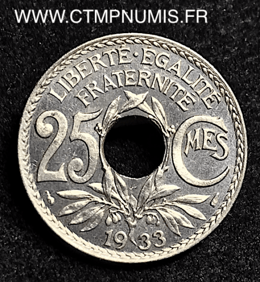 25 CENTIMES LINDAUER 1933 SPL