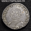 CHARLES IX TESTON ARGENT 1° TYPE 1570 M (RR) TOULOUSE