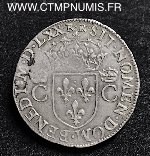 CHARLES IX TESTON ARGENT 1° TYPE 1570 M (RR) TOULOUSE