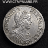 LOUIS XIV 1/2 ECU A LA MECHE LONGUE 1649 A PARIS