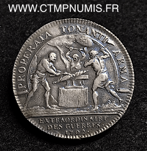 JETON ARGENT LOUIS XIV FORGERONS 1702