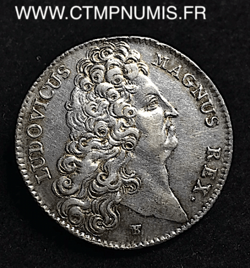 JETON ARGENT LOUIS XIV SANGLIER 1707