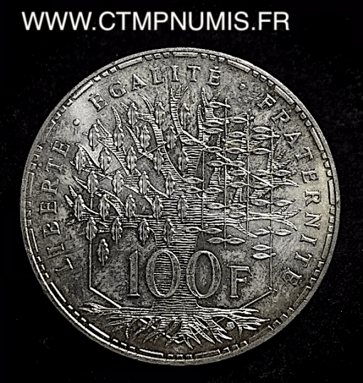 100 FRANCS ARGENT PANTHEON 1989 SPL