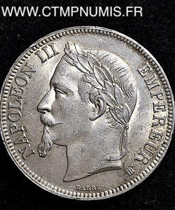 5 FRANCS ARGENT NAPOLEON III 1868 BB STRASBOURG