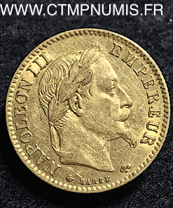 10 FRANCS OR NAPOLEON III TETE LAUREE 1868 A PARIS