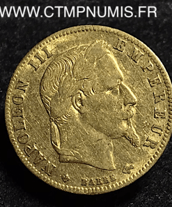 5 FRANCS OR NAPÖLEON III 1864 BB STRASBOURG