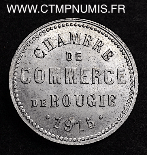 ALGERIE 10 CENTIMES ALUMINIUM BOUGIE 1915