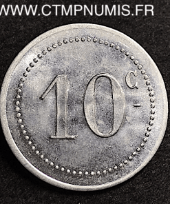 ALGERIE 10 CENTIMES ALUMINIUM BOUGIE 1915