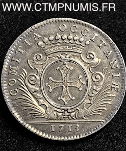 JETON ARGENT LOUIS XIV LANGUEDOC OCCITANIE 1713