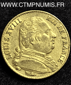 20 FRANCS OR LOUIS XVIII 1815 BAYONNE