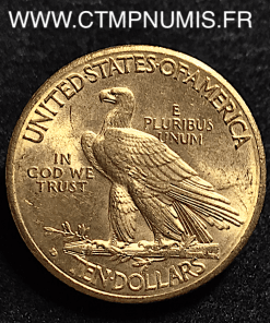 USA 10 DOLLAR OR EAGLES INDIEN 1910 D DENVER