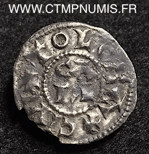 CHARLES III LE GROS DENIER ARGENT TOULOUSE