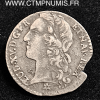 LOUIS XV 1/10 ECU ARGENT BANDEAU 1743 M TOULOUSE