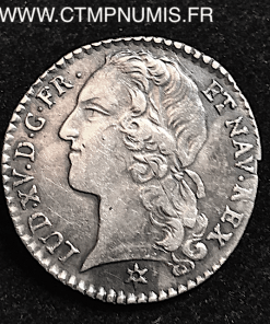 LOUIS XV 1/10 ECU AU BANDEAU 1749 M TOULOUSE