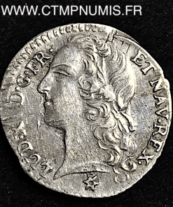 LOUIS XV 1/10 ECU ARGENT BANDEAU 1760 TOULOUSE