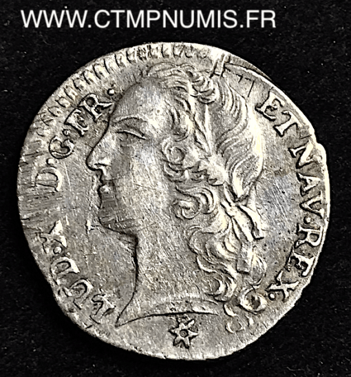 LOUIS XV 1/10 ECU ARGENT BANDEAU 1760 TOULOUSE