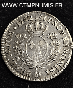 LOUIS XV 1/10 ECU AU BANDEAU 1762 M TOULOUSE