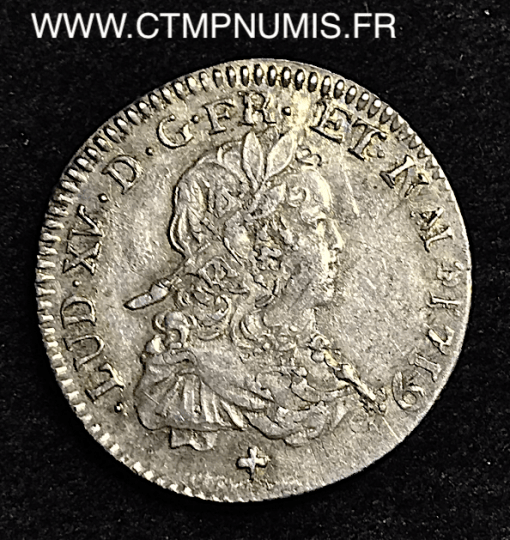 LOUIS XV 1/6 ECU ARGENT DE FRANCE 1720 TOULOUSE