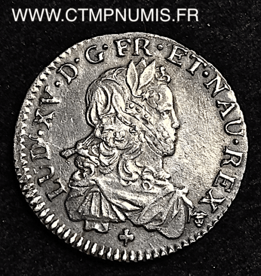 LOUIS XV 1/6 ECU ARGENT DE FRANCE 1721 TOULOUSE