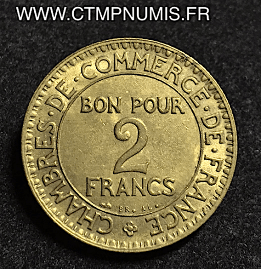 2 FRANCS CHAMBRES COMMERCE DOMARD 1927