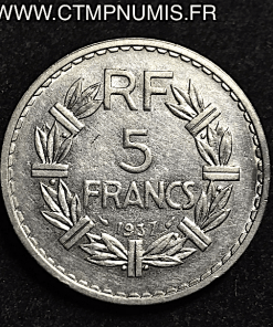 5 FRANCS LAVRILLIER NICKEL 1937