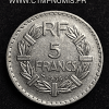 5 FRANCS LAVRILLIER NICKEL 1938