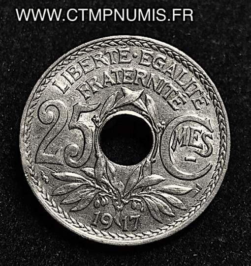 25 CENTIMES LINDAUER SOULIGNE 1917