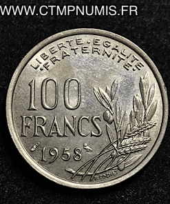 100 FRANCS COCHET 1958 CHOUETTE SUP