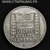 20 FRANCS ARGENT TURIN 1936 TTB+