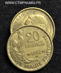 20 FRANCS G.GUIRAUD 1950 B 3 PLUMES