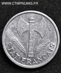 1 FRANC ETAT FRANCAIS FRANCISQUE 1943 B