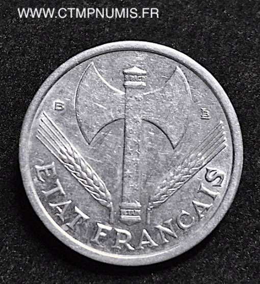 1 FRANC ETAT FRANCAIS FRANCISQUE 1943 B