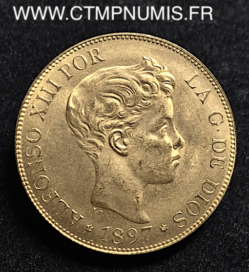 ESPAGNE 100 PESETAS ALPHONSE XIII 1897 (1962)