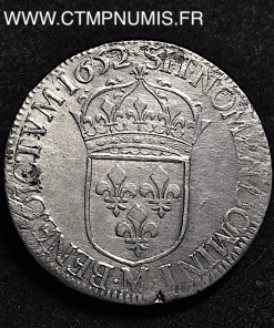 LOUIS XIV ECU MECHE LONGUE 1652 M TOULOUSE