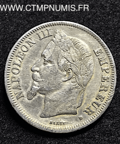 2 FRANCS NAPOLEON III 1868 BB STRASBOURG