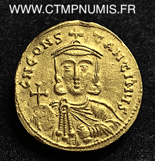 LEON III (720-741) SOLIDUS OR R/ CONSTANTIN V