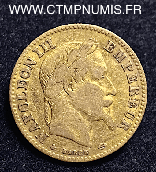 10 FRANCS OR NAPOLEON III 1862 BB STRASBOURG