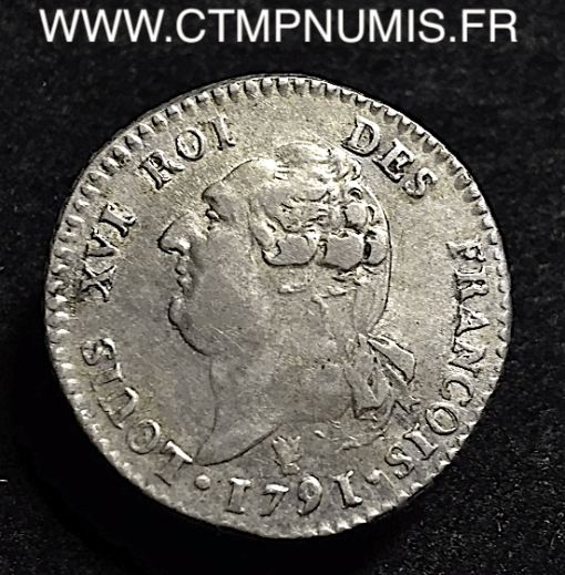 15 SOLS ARGENT CONVENTION 1791 I LIMOGES